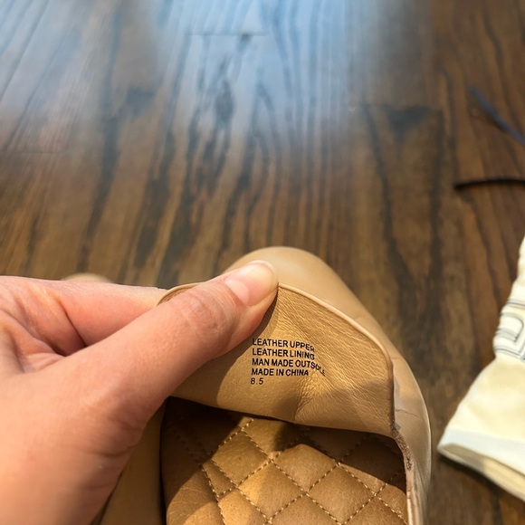 Birdies Tan Leather Slip-Ons - Picture 2 of 7